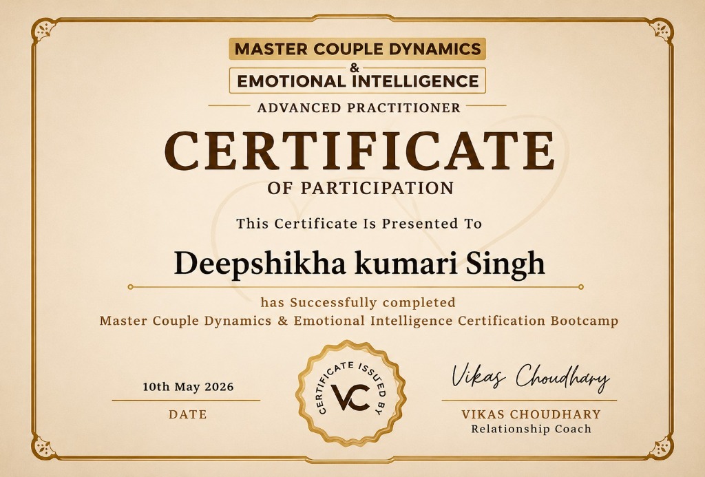 Master Couple Dynamics & Emotional Intelligence – Advanced Practitioner Certificate